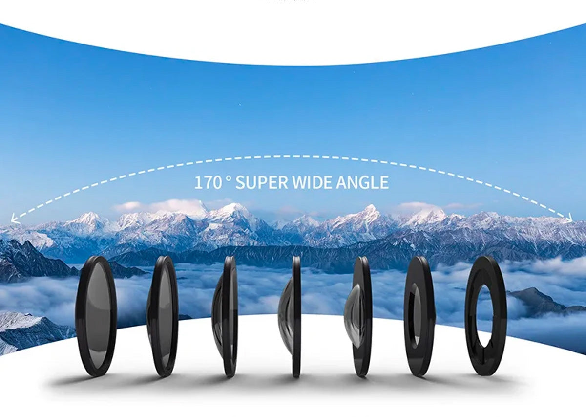 Câmara CERASTES SC002 - 4K, 16MP, 170° Lente Grande Angular, à Prova de Água