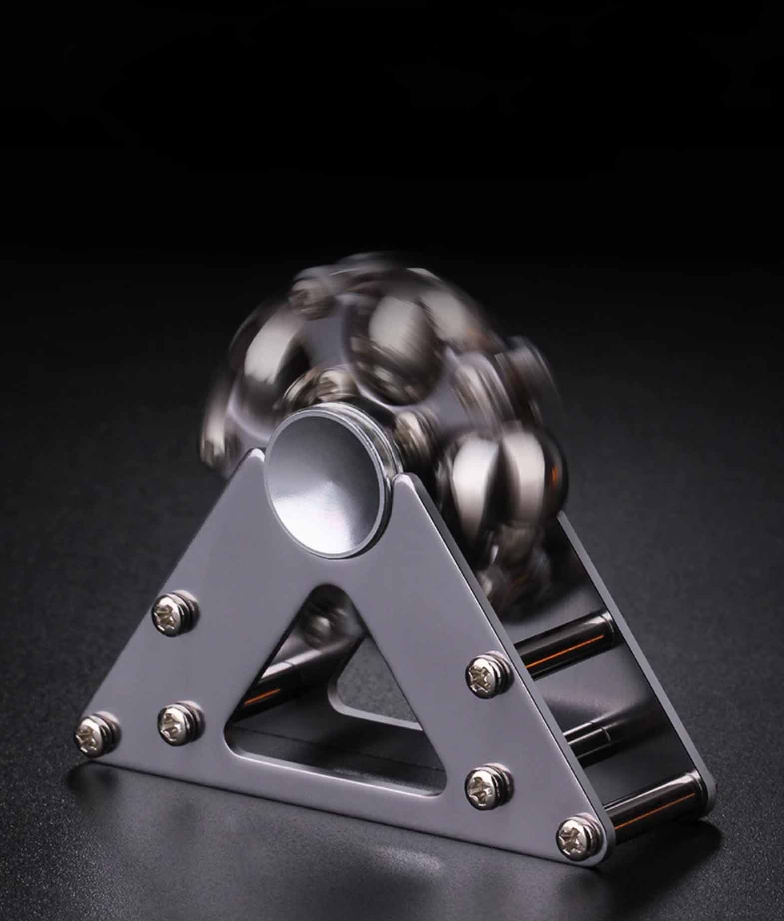 Fidget Spinner Duplo Pêndulo – Metálico, Giroscópio, Anti-Stress