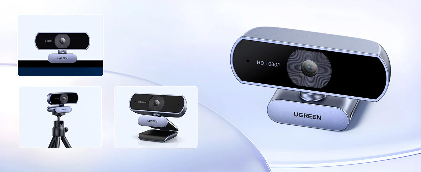 Webcam UGREEN 1080P - Para Streaming, Gaming e Videochamadas, HD
