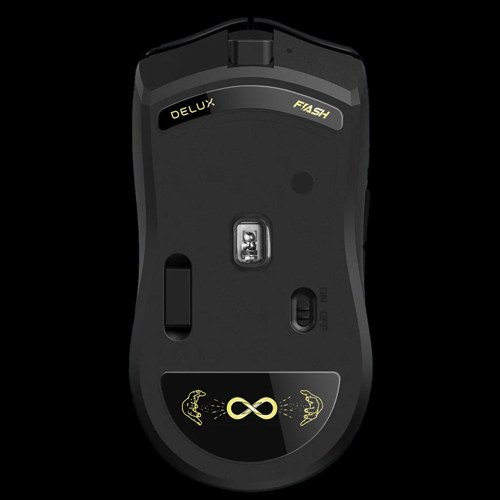 Rato Gaming DELUX M800 – Sem Fios, 26.000 DPI, RGB, Sensor PAW3395