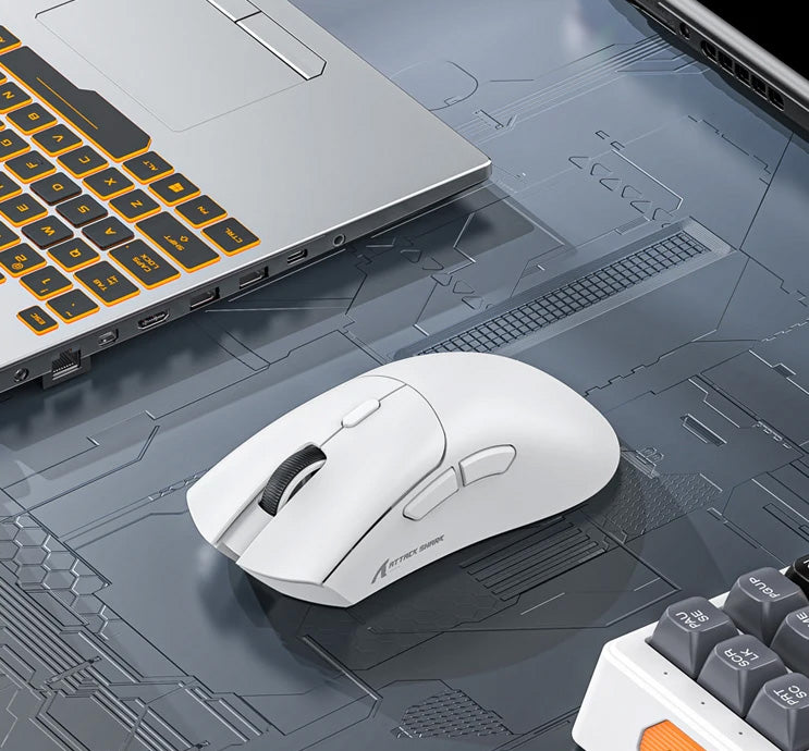 Rato Gaming ATTACK SHARK R1 – Sem Fios, 18.000 DPI, Bluetooth, Sensor PAW3311