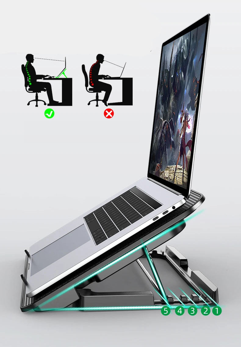 Cooling Pad para Portáteis Gaming - RGB, 6 Ventoinhas, 2 Portas USB