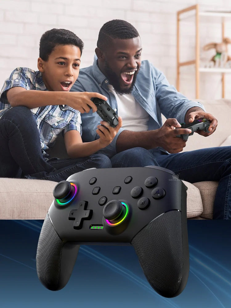 Comando DATA FROG Wireless - Para Nintendo Switch OLED/Lite, Turbo Programável, Bluetooth