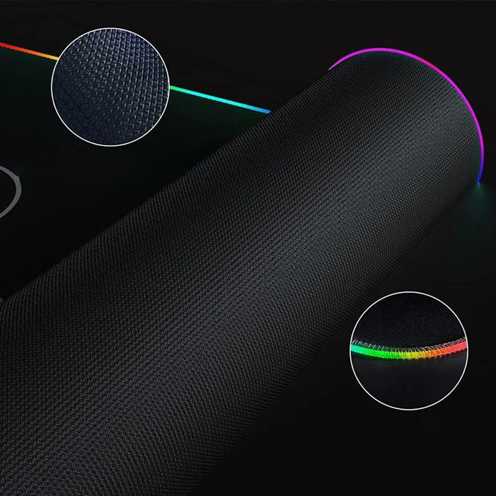 Tapete de Rato Gaming RGB - com Iluminação LED, Vários Tamanhos