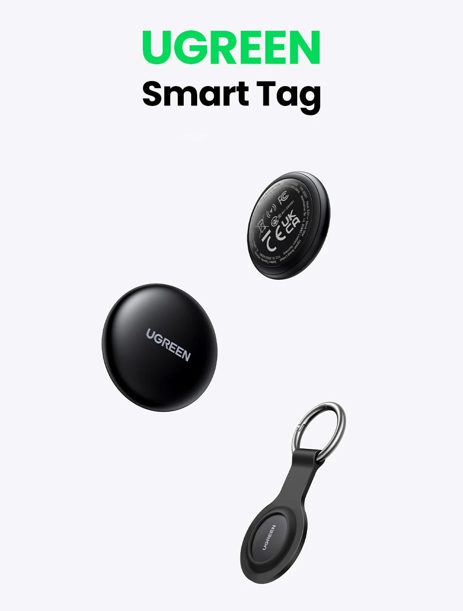 UGREEN Tracker – Localizador para Chaves, Mochila, Bagagem e Animais, Compatível com Apple Find My