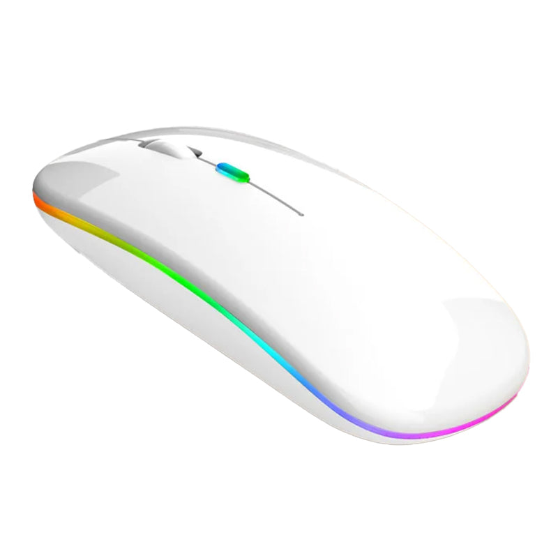 Rato Wireless LYBYU – Sem fios, Recarga USB-C, Silencioso, RGB