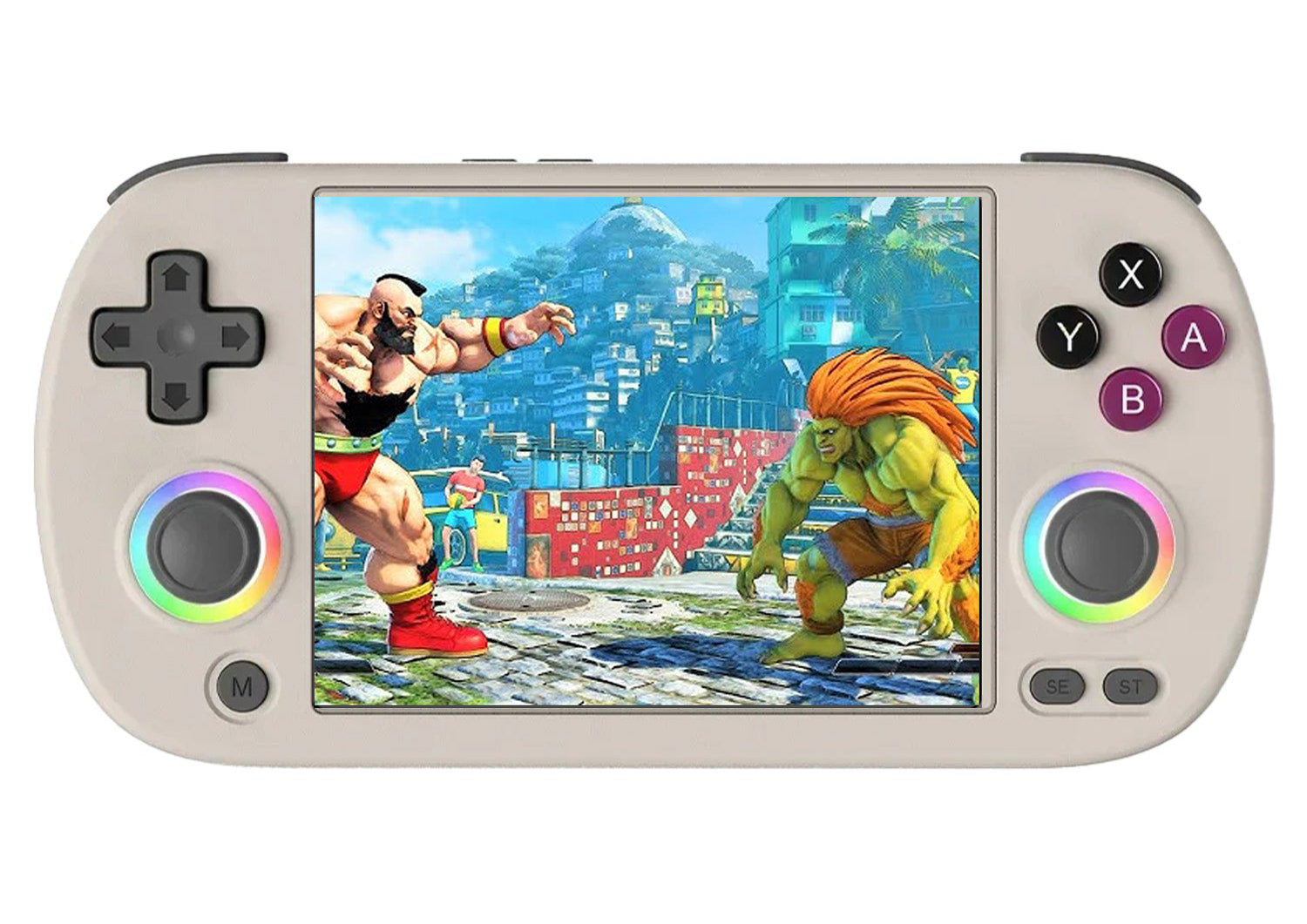 ANBERNIC RG40XX H - Consola de Jogos Portátil, com 11000+ Jogos, Efeitos de Iluminação RGB, Wi-Fi, HDMI