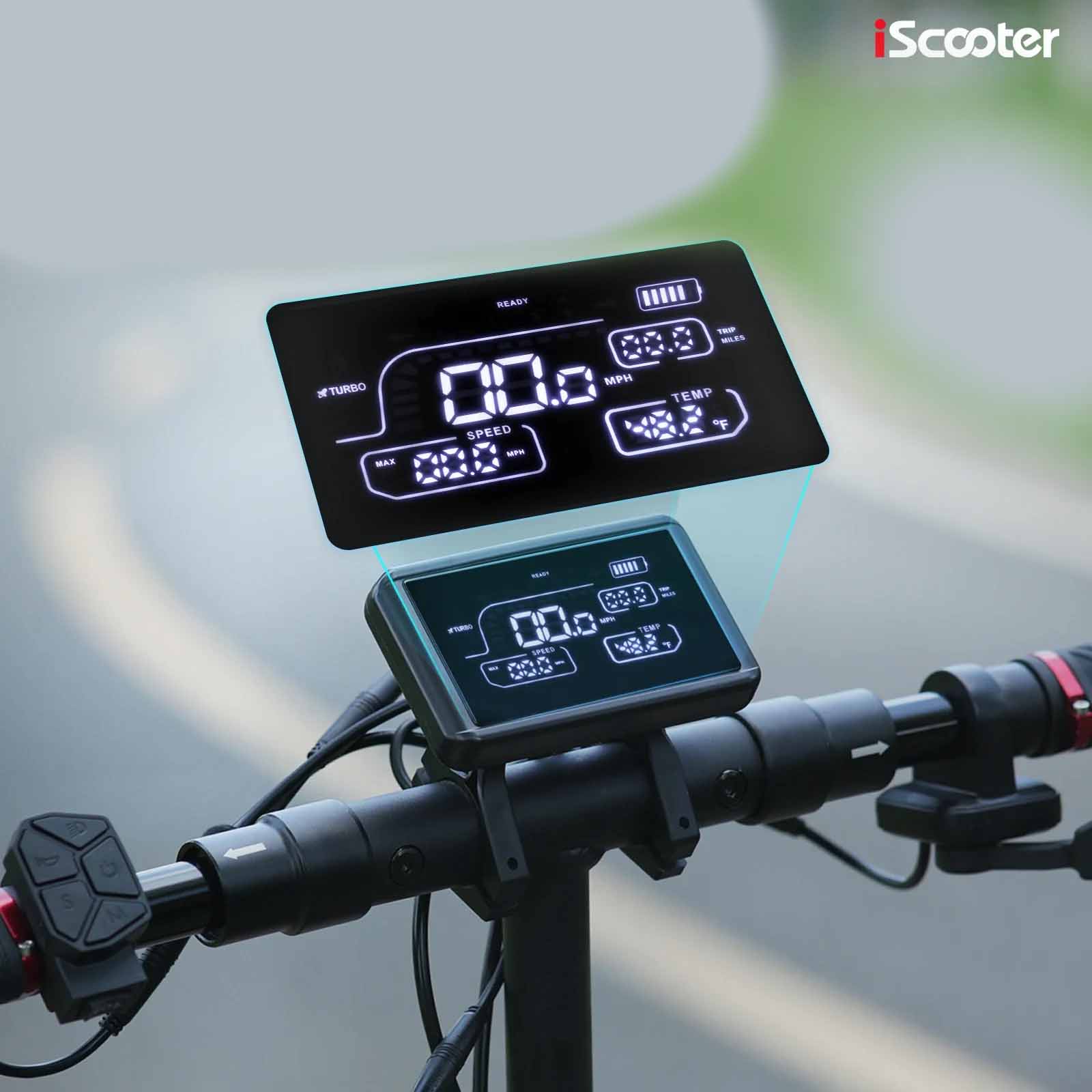 Trotinete iX3 Elétrica - 800W, 60 km de Alcance, Luz LED e ecrã digital. Off-Road