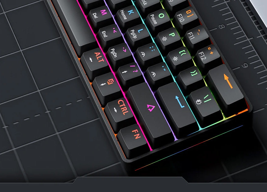 Teclado Mecânico MUCAI MKA610 – 61 Teclas, Switches Vermelhos, RGB