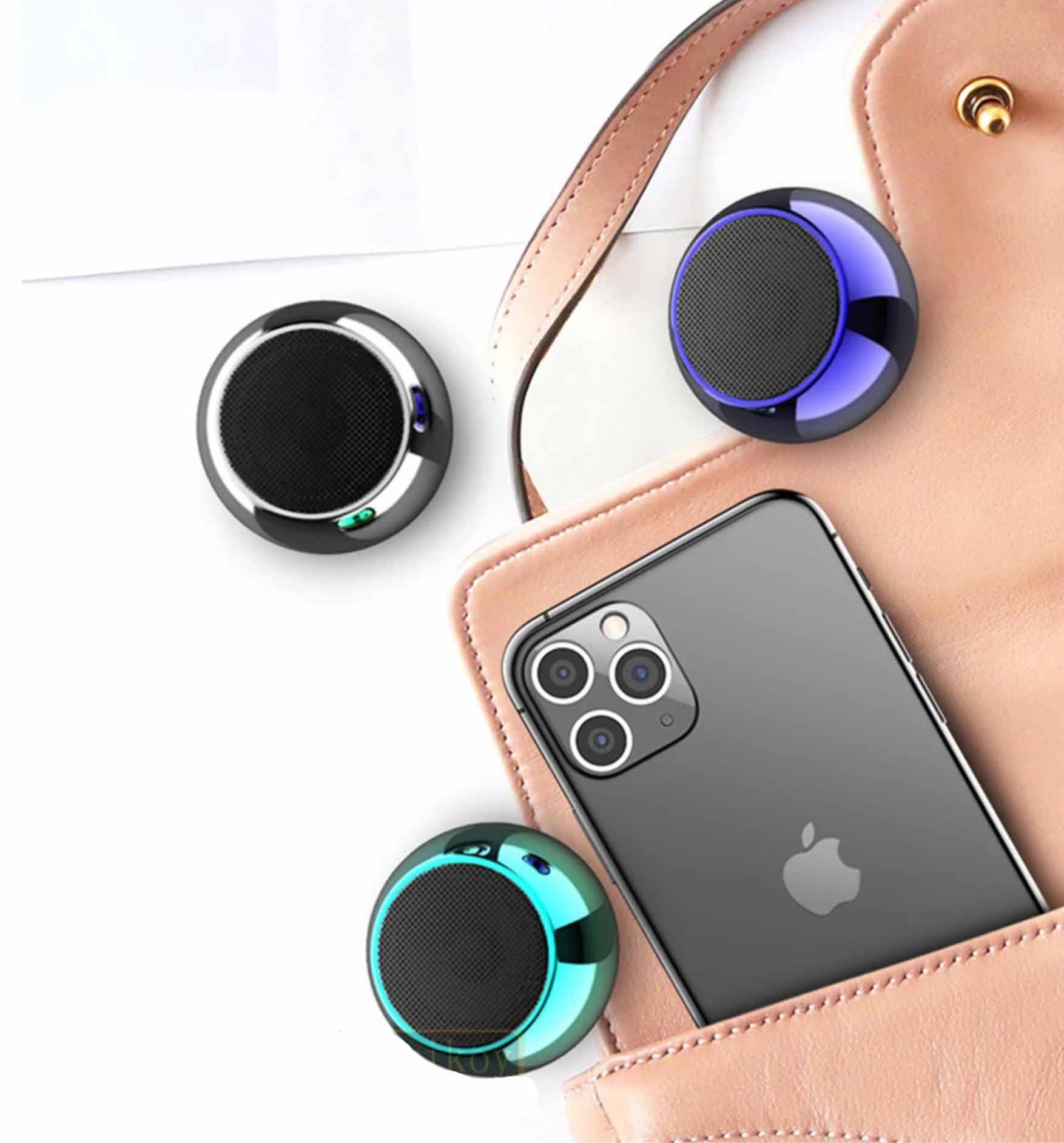 Mini Coluna KEYOUNTON Bluetooth - Hi-Fi Portátil com Subwoofer