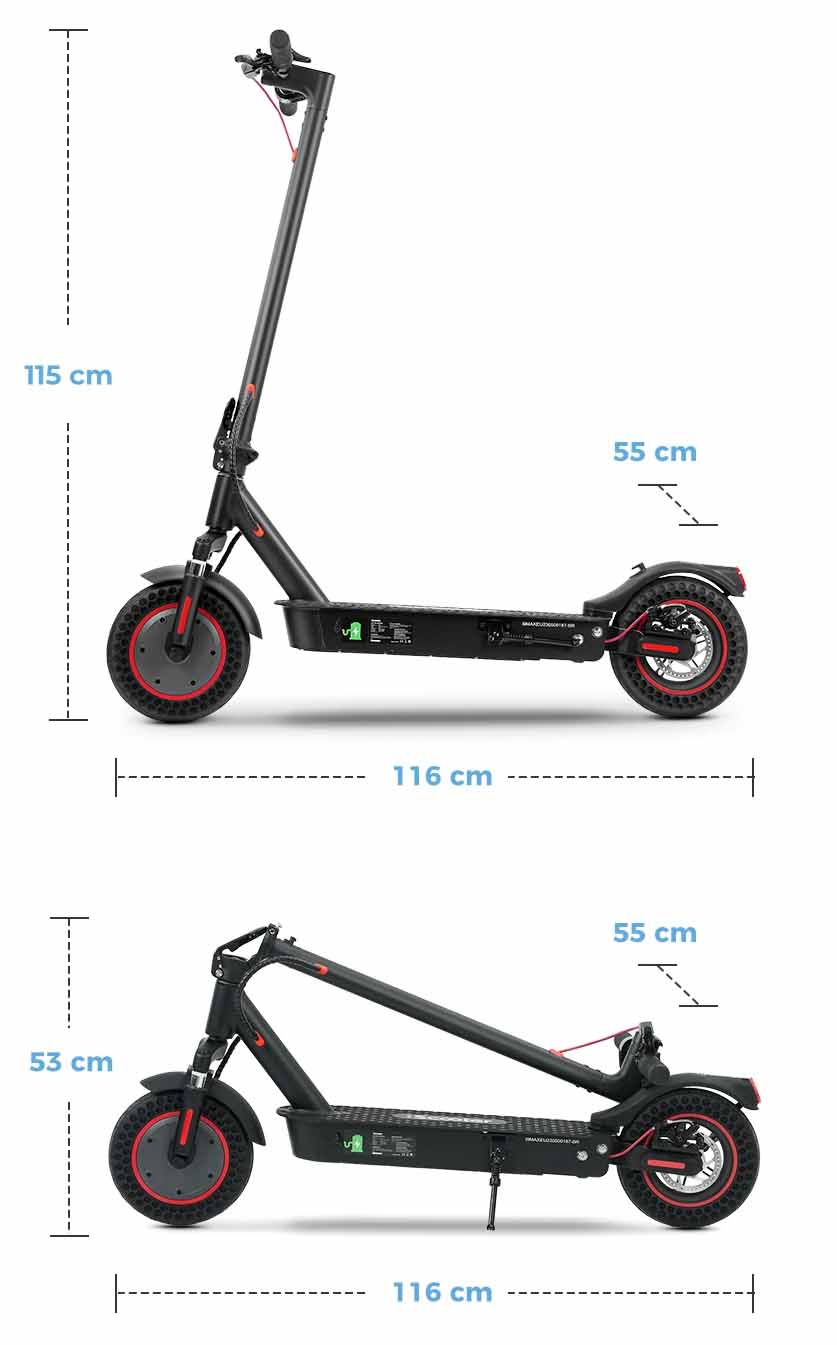 Trotinete I9MAX Elétrica - Para longas Distâncias, 500W, Velocidade Máxima 35 km/h, Alcance Até 40 km