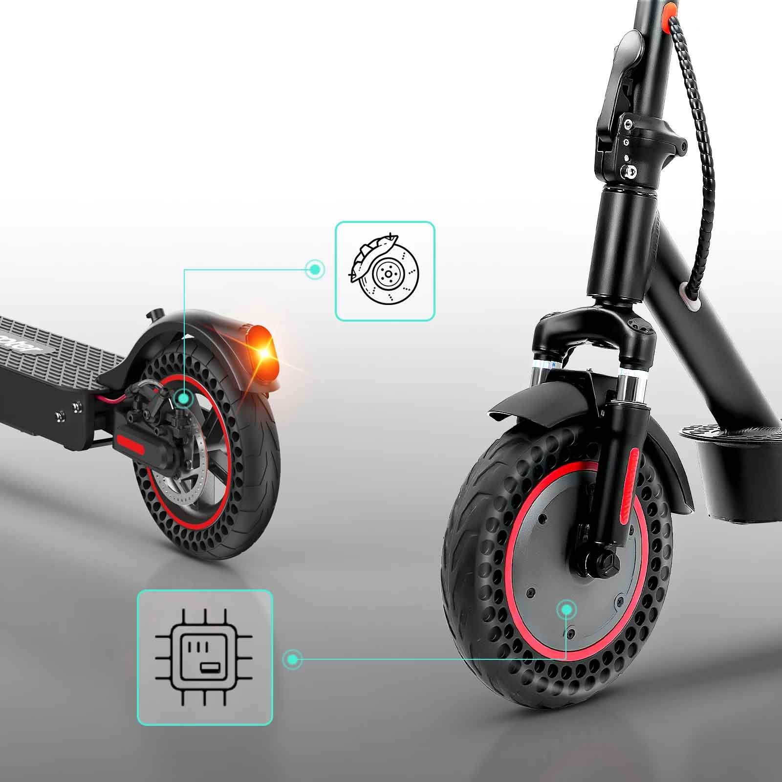 Trotinete I9MAX Elétrica - Para longas Distâncias, 500W, Velocidade Máxima 35 km/h, Alcance Até 40 km