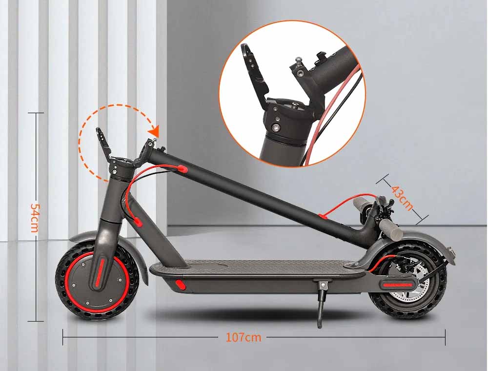 Trotinete JUICEASE ESTUYA Elétrica - Dobrável e Inteligente, 350W, Velocidade Máxima de 31 km/h, Alcance até 16 kms