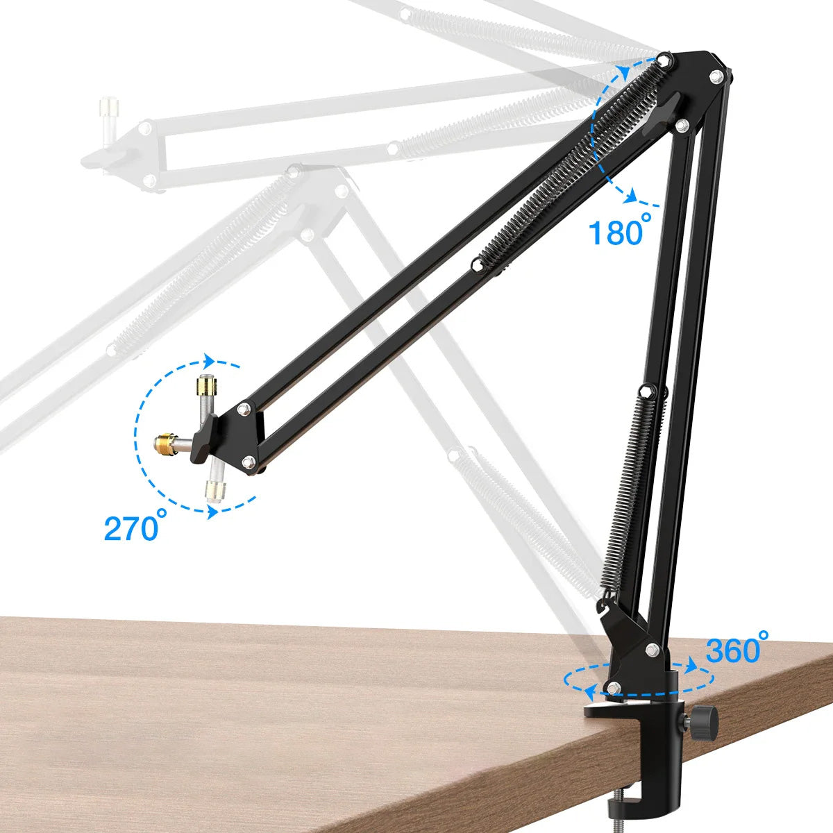 FIFINE CS1 - Braço de Microfone Ajustável, Montagem em Mesa
