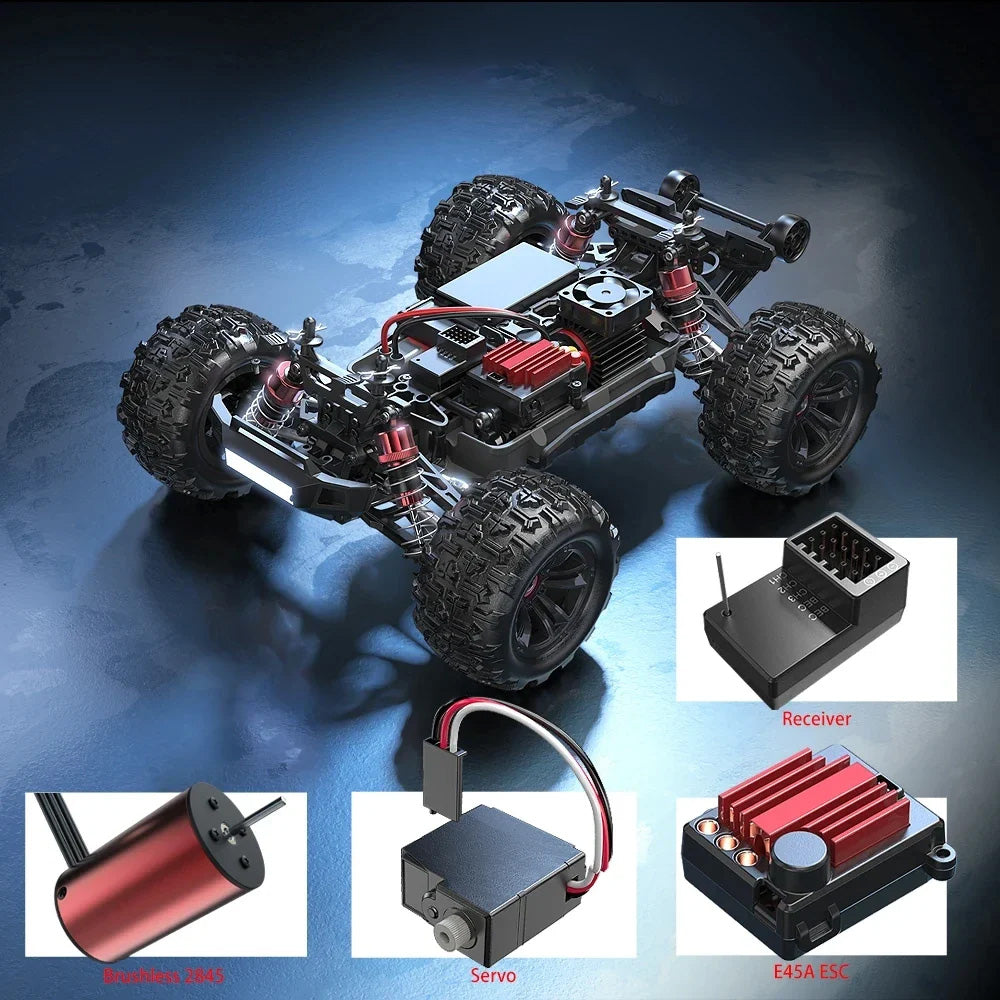 Hyper Go MJX 60km/h - Carro RC Super Rápido, 1/16, 4WD, Brushless