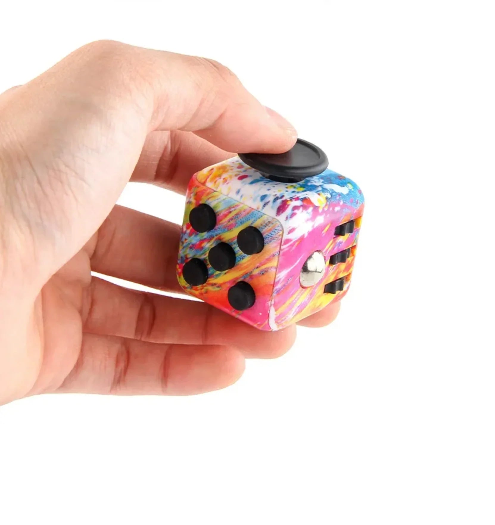Cubo Sensorial Anti-Stress – Foco e Concentração, Botões Interativos, ABS Resistente