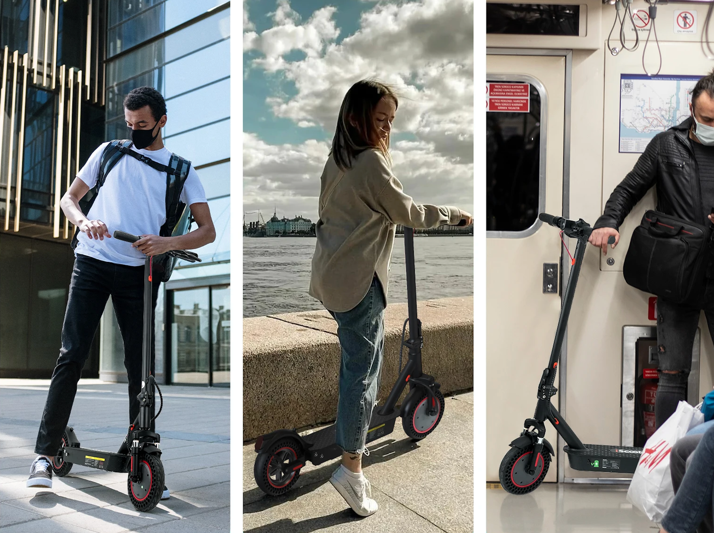 Trotinete I9MAX Elétrica - Para longas Distâncias, 500W, Velocidade Máxima 35 km/h, Alcance Até 40 km