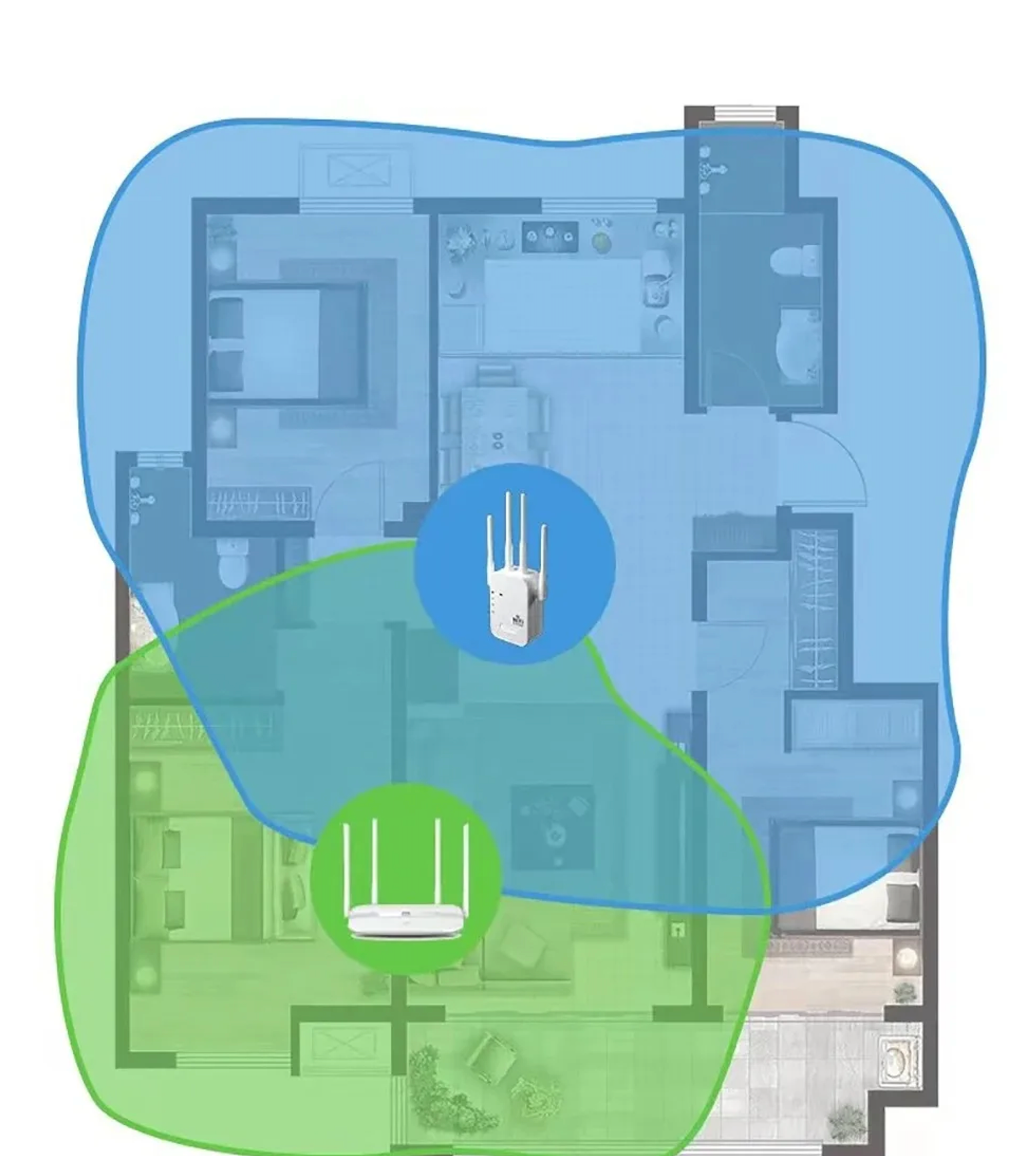 Repetidor Wi-Fi 5GHz 1200Mbps - Amplificador Dual-Band, Extensor de Sinal, Rede de Longo Alcance