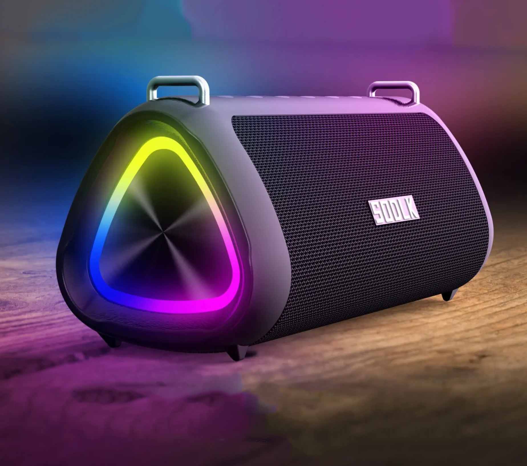 Coluna Bluetooth IPX7 MOUZYUAN - Karaoke, Resistente à Água, leitor de cartões TF e USB