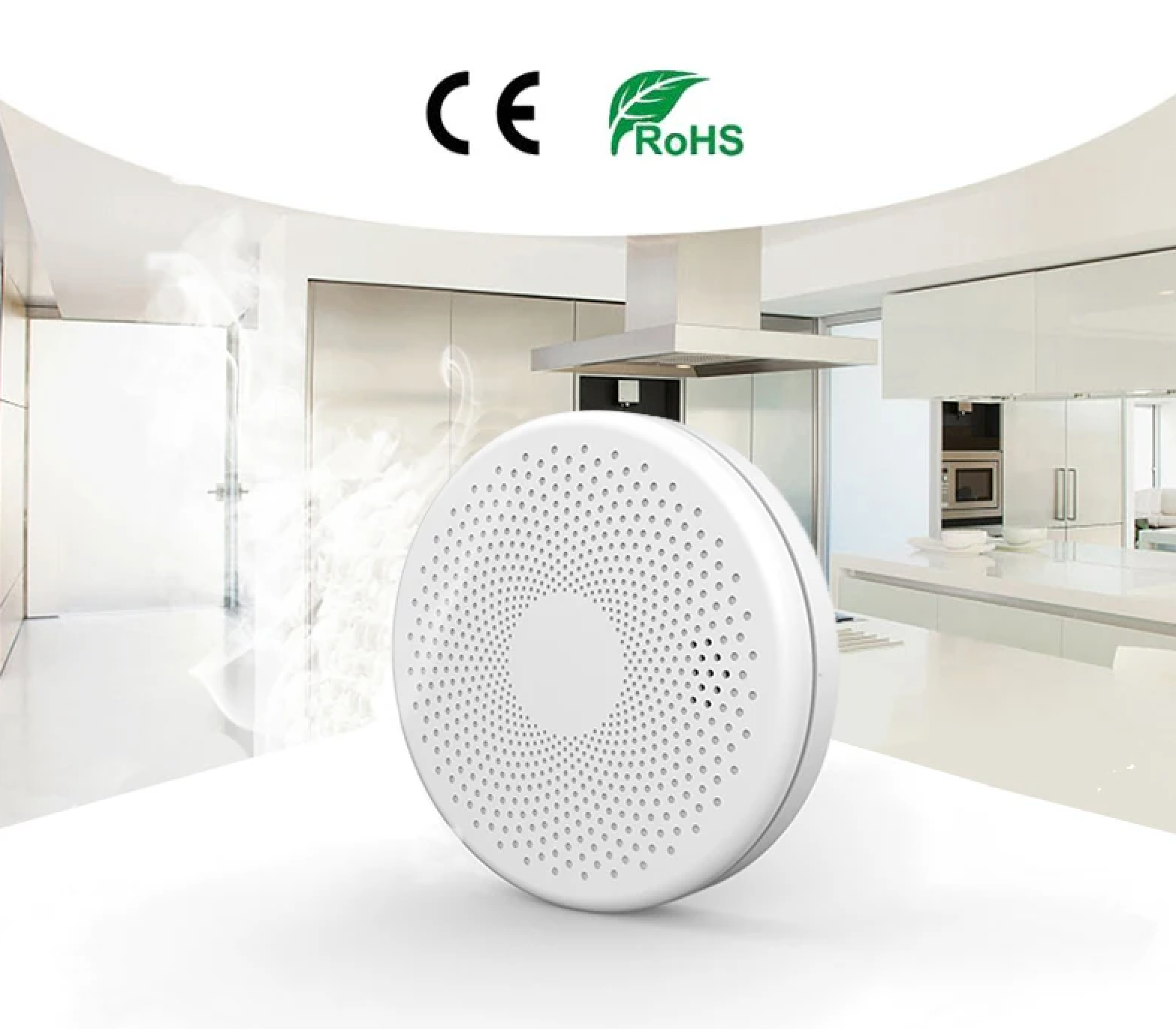 Detetor de Mónoxido de Carbono TUYA - Wi-Fi, Alarme e Controlo por App