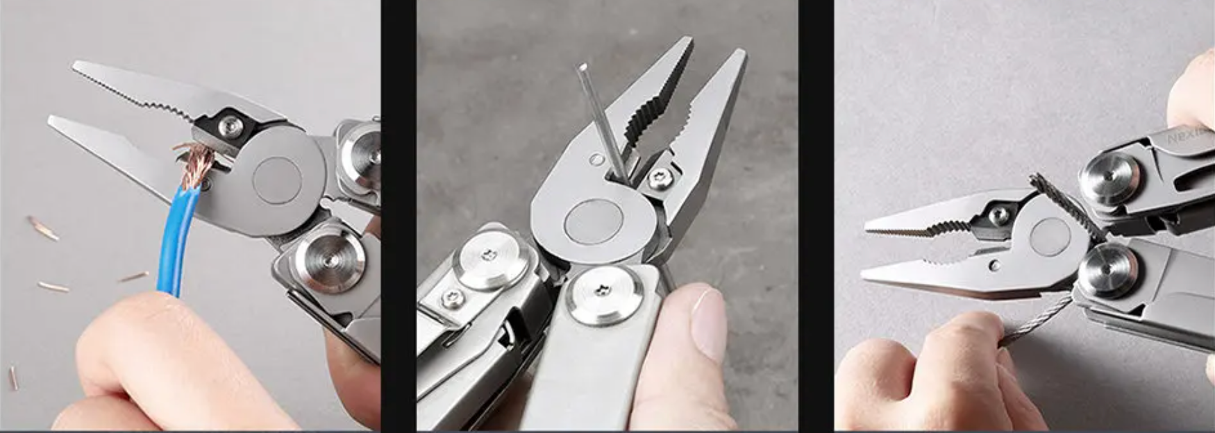 Multi-ferramentas NEXTOOL Flagship Pro 16 em 1 - Alicate Dobrável, Faca, Serra, Cortador e Muito Mais
