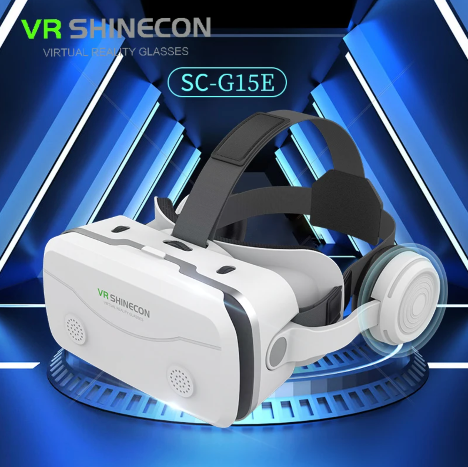Óculos VR SHINECON G15E – Jogos VR para smartphones de 4.7 a 7 polegadas