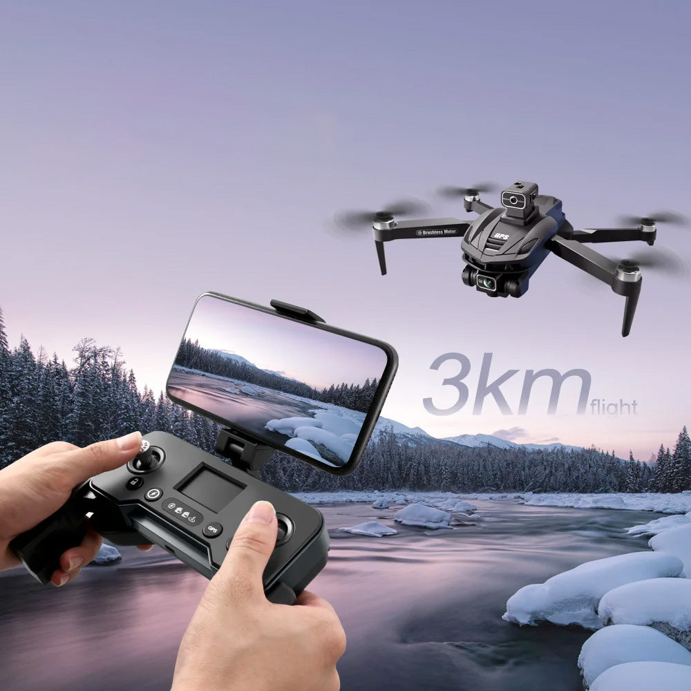 Drone V168 PRO MAX com controlo remoto e alcance até 3 quilómetros