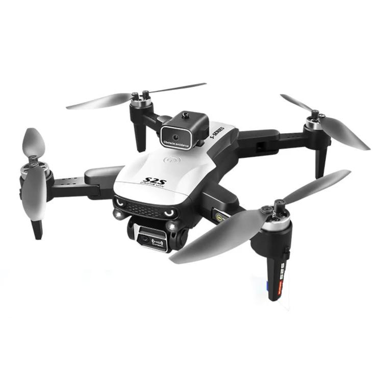 Drone S2S 8K vista diagonal com câmaras duplas e braços estendidos