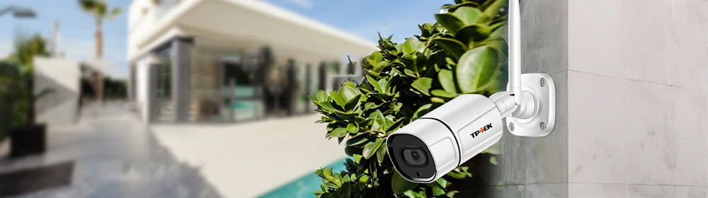 Câmera de Segurança TPTEK 8MP 4K Wi-Fi - Deteção de Movimento, Visão Noturna, Áudio Bidirecional