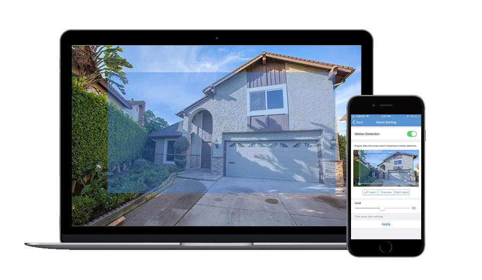 Câmara de Segurança TPTEK - 4MP, HD, Wi-Fi, Visão Noturna, Microfone IP65