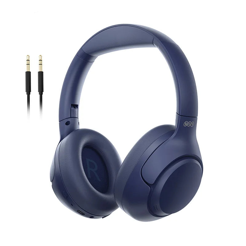 Headphones QCY H3 – Cancelamento de Ruído Híbrido, Bluetooth, Hi-Res Audio, Até 60h de Autonomia