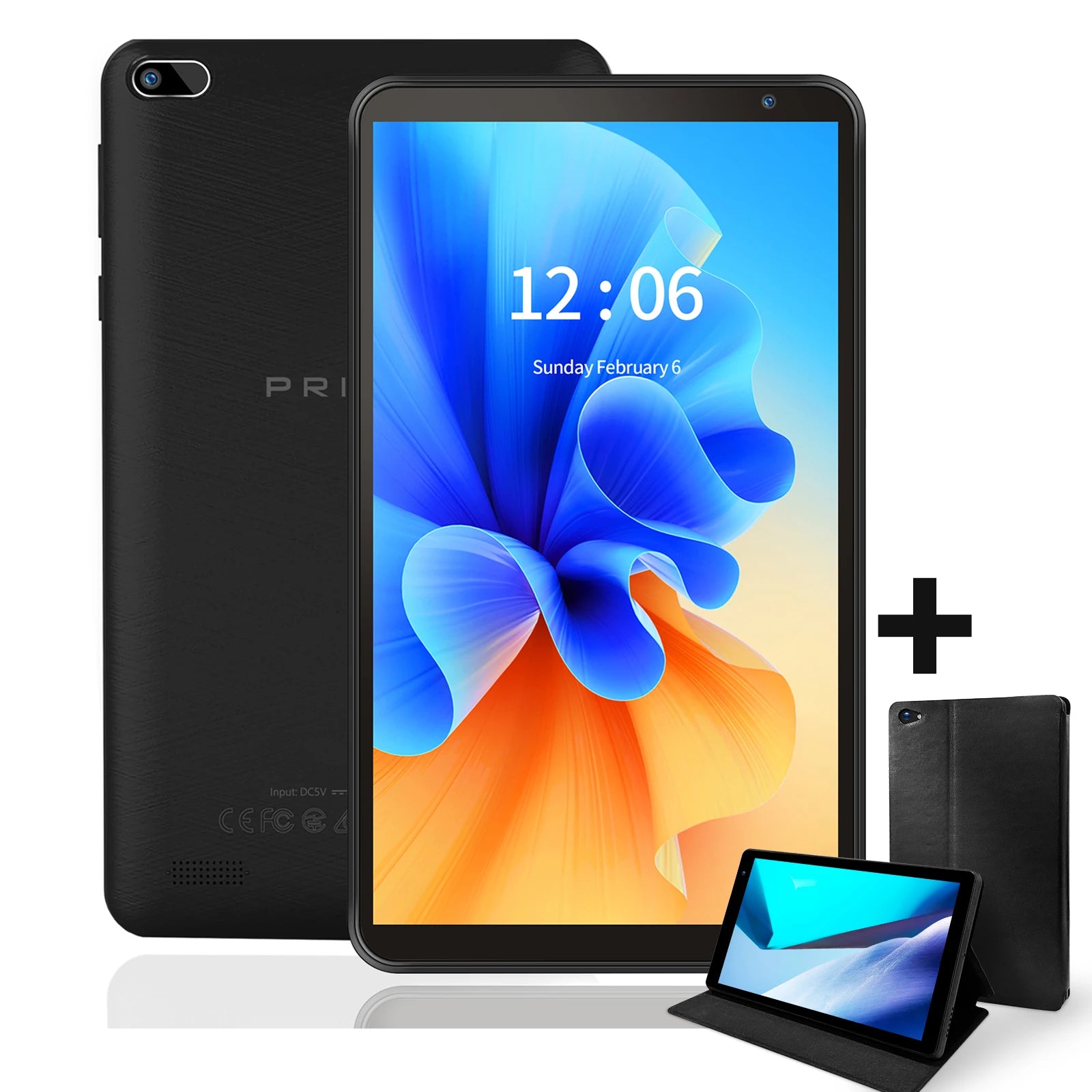 Tablet PRITOM P7 – Android 11, 7 polegadas, Quad-Core, 2GB RAM + 32GB, Capa Incluída
