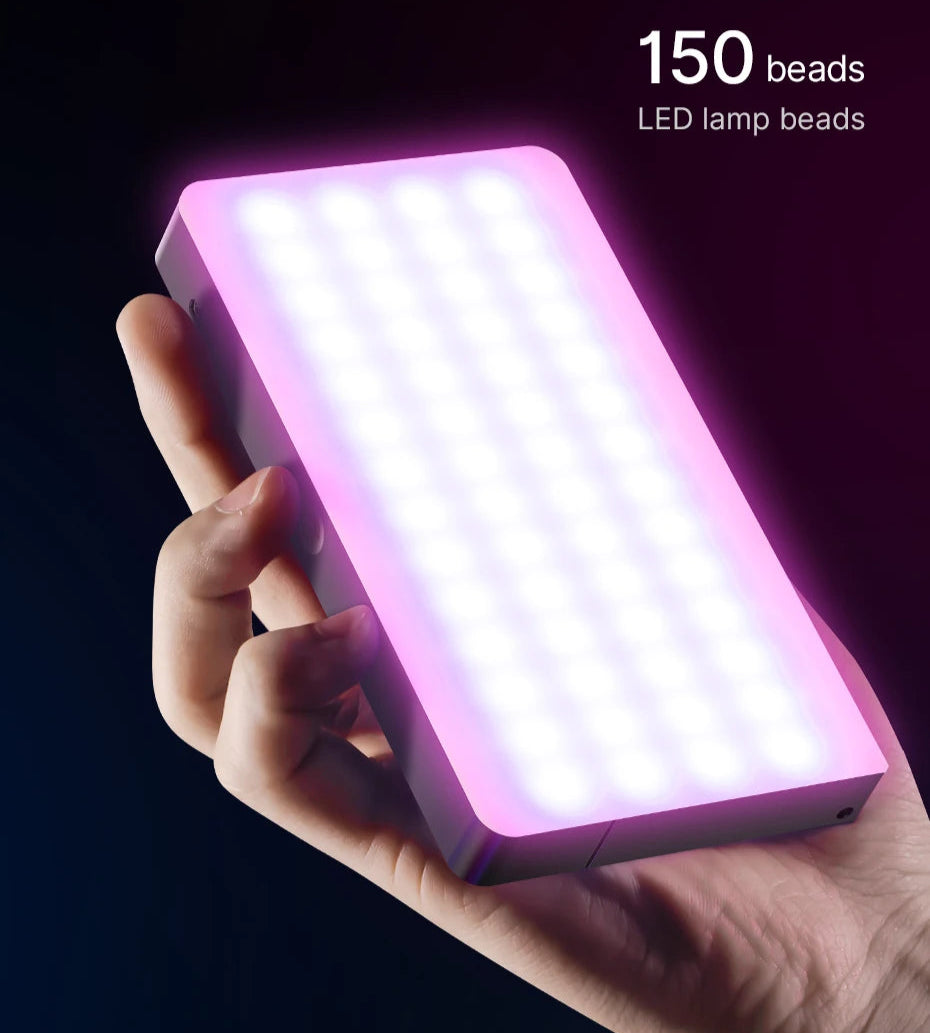 ULANZI VL120 – Luz LED, Milhares de cores, 20 Efeitos e Temperatura de Cor 2500K a 9000K