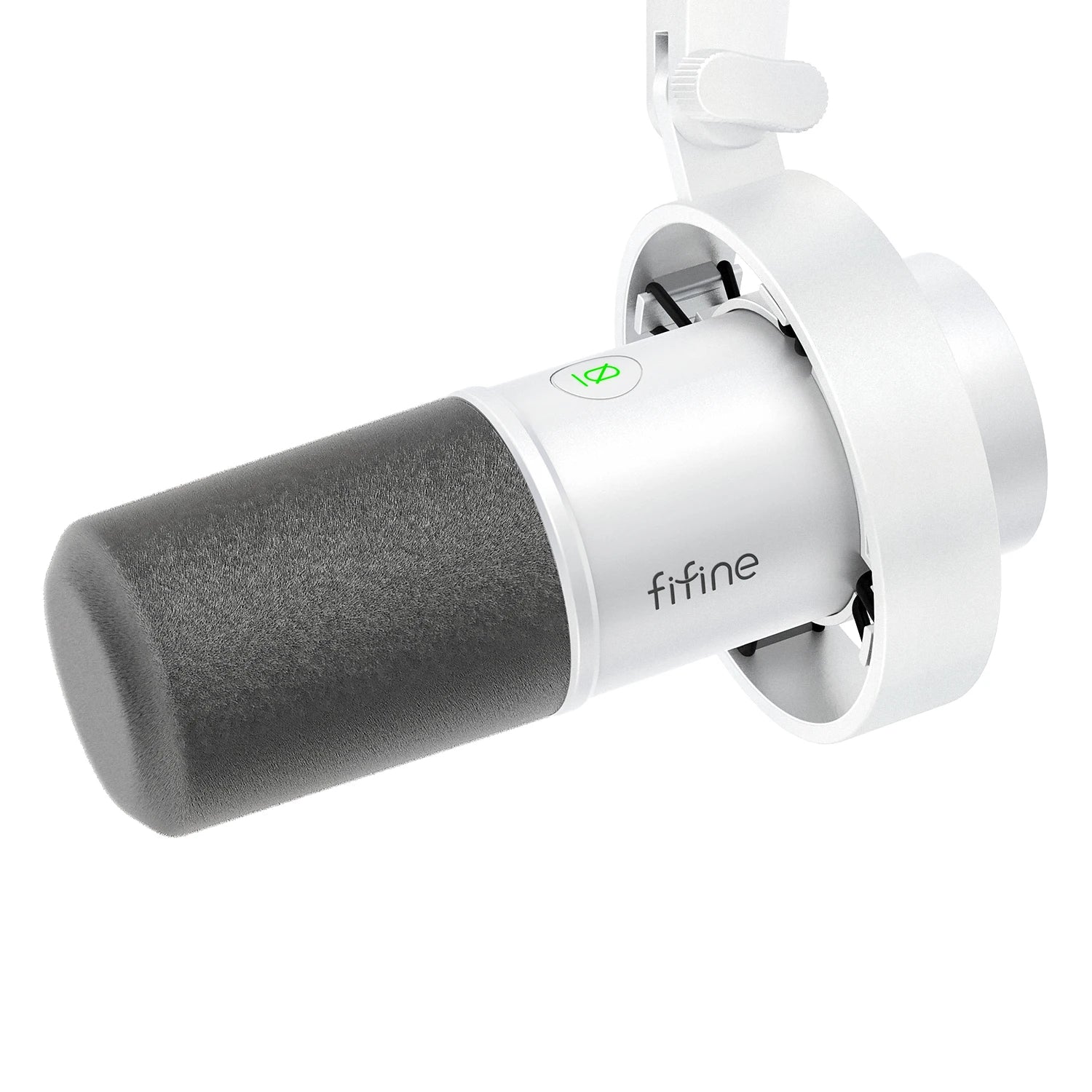 FIFINE K688 - Microfone Dinâmico USB/XLR, Shock Mount, Saída para Headphones