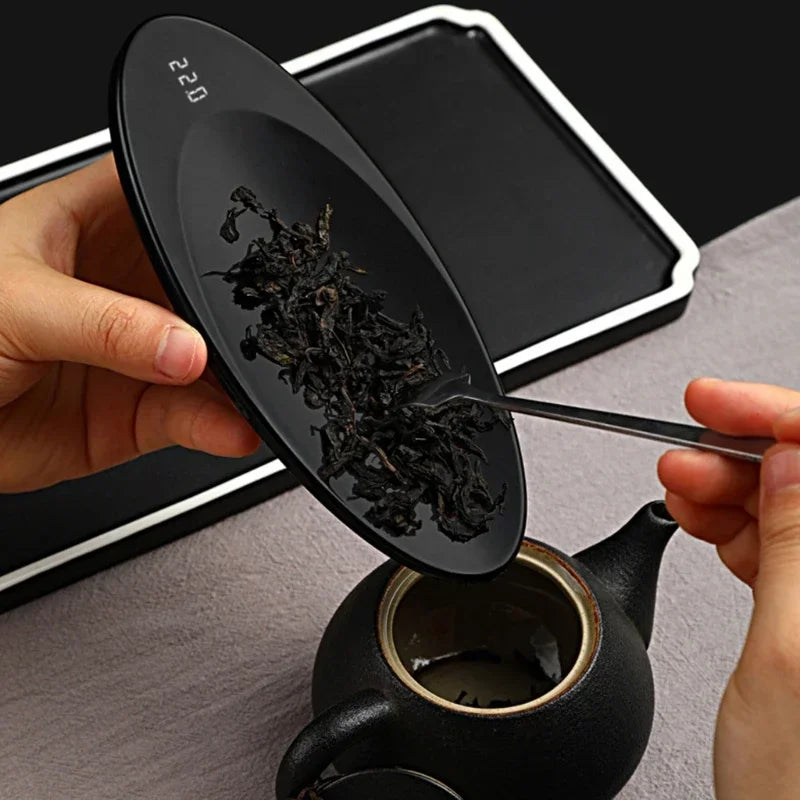 Mini Balança Elegante Digital Portátil - Escala de Precisão para Jóias, Chá e pequenos objetos, 200g/0,1g