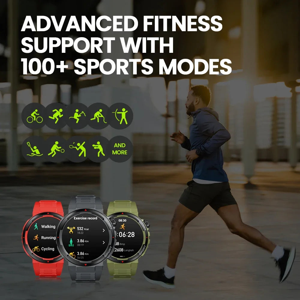Smartwatch ZEBLAZE Ares 3 Plus – Ecrã AMOLED 1.43