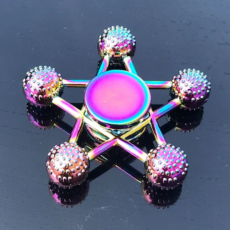 Fidget Spinner de Metal – ABS Durável, Rotação Rápida, Certificado CE
