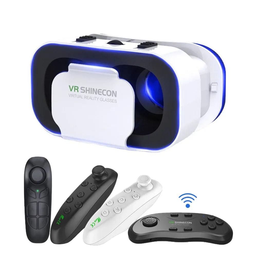 Óculos VR SHINECON Open – Compatíveis com Android e iPhone, com comando bluetooth
