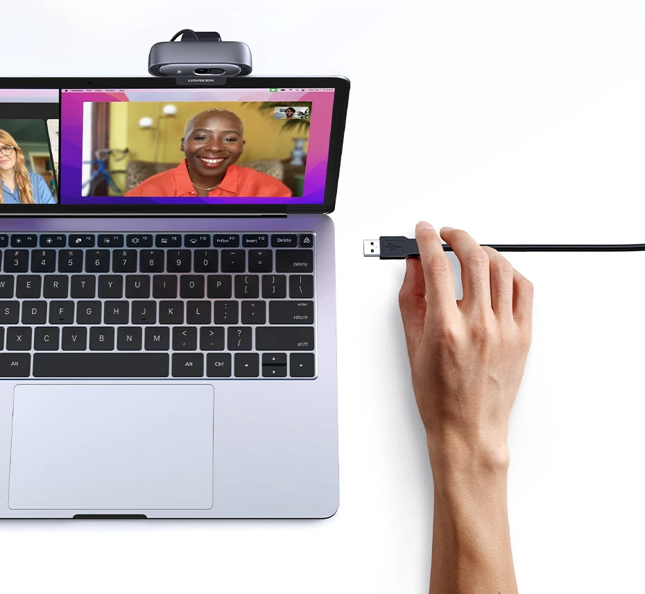 Webcam UGREEN 2K – Para Zoom, Teams, Youtube e Twitch