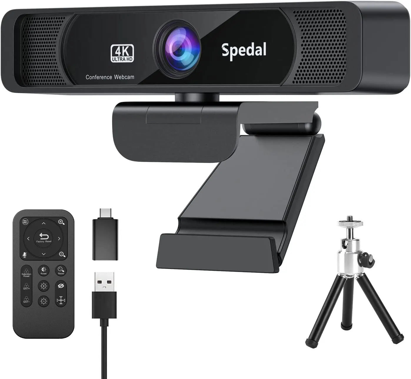 Webcam SPEDAL 931 - Para Streaming e Videochamadas, Ângulo 120°