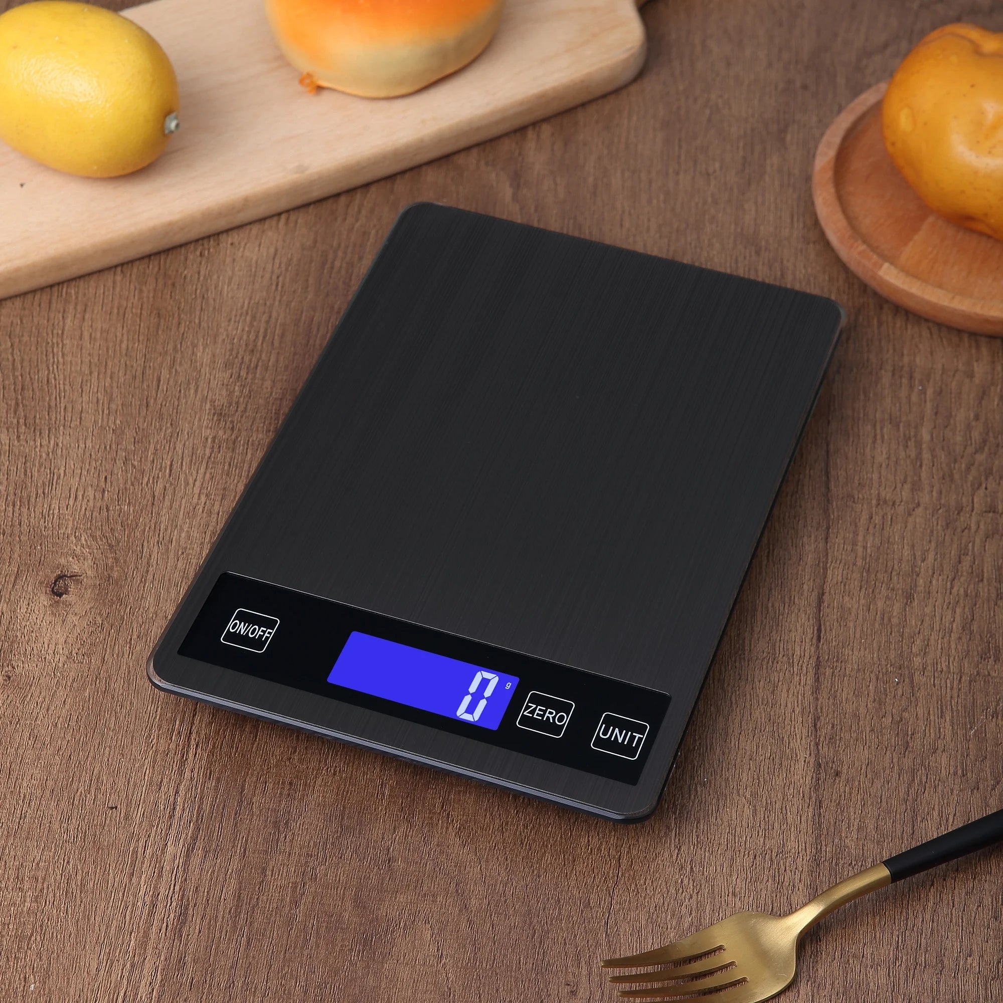 Balança de Cozinha em Aço Inoxidável - Ecrã Digital, 1g de Precisão, Capacidade até 15kg