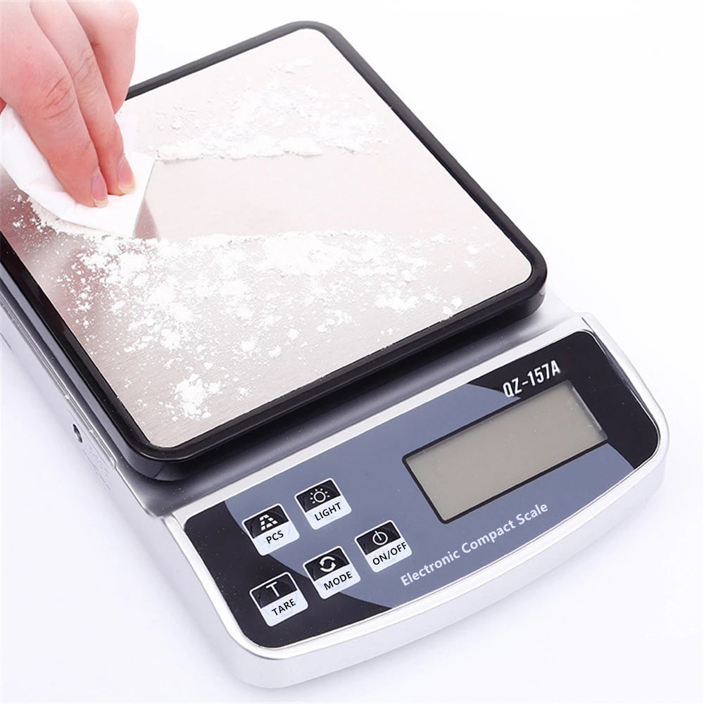 Balança de Cozinha Digital com Carregamento USB - Precisão de 1g, Capacidade até 15kg