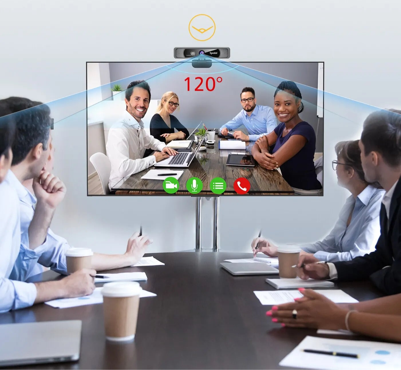 Webcam SPEDAL 931 - Para Streaming e Videochamadas, Ângulo 120°