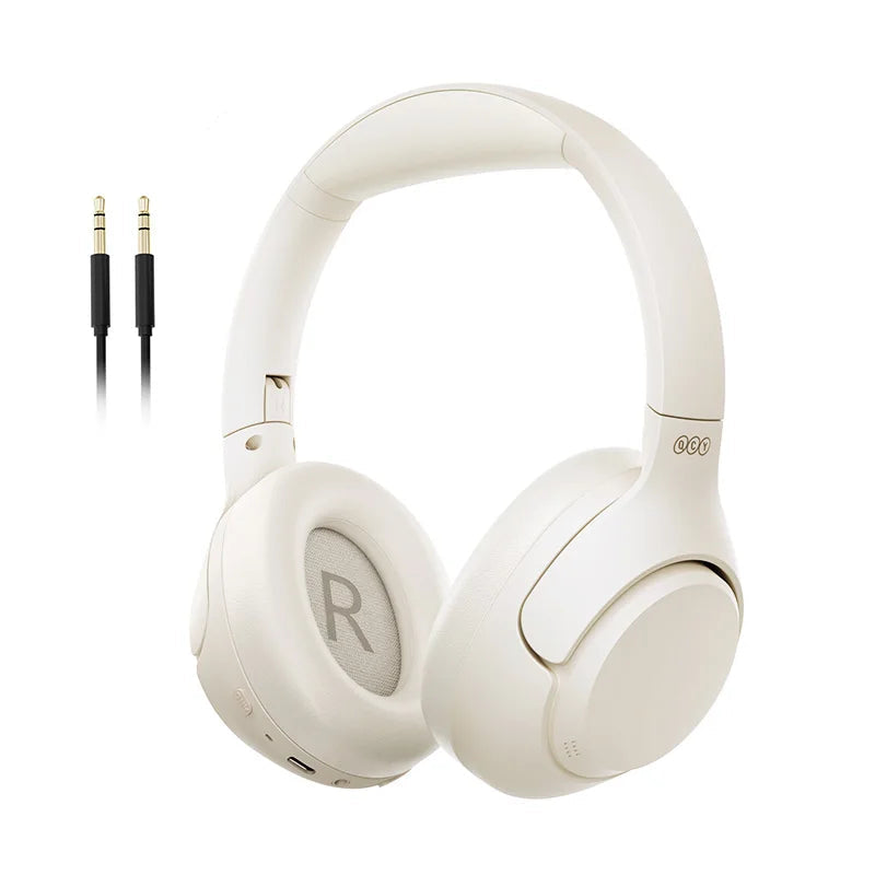 Headphones QCY H3 – Cancelamento de Ruído Híbrido, Bluetooth, Hi-Res Audio, Até 60h de Autonomia