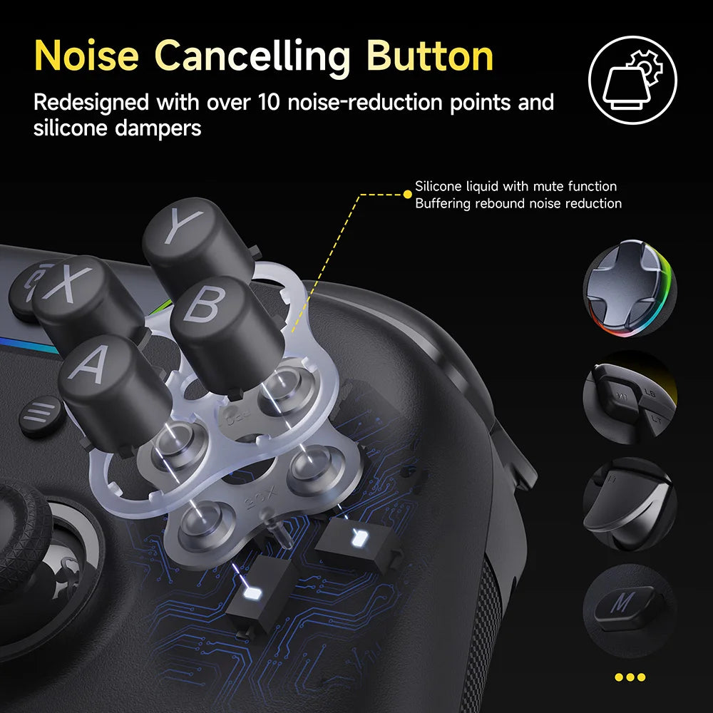 Comando Gaming EasySMX X05 Pro – Wireless, Hall Effect Triggers, para PC, Switch, IOS e Android