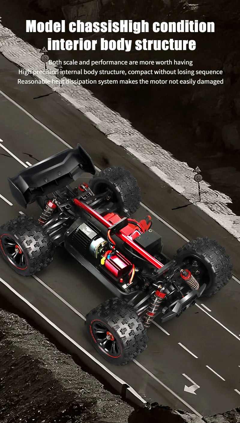 Carro Telecomandado 50KM/H - BIBAO 9522 – 4WD, Off-Road com Luzes LED