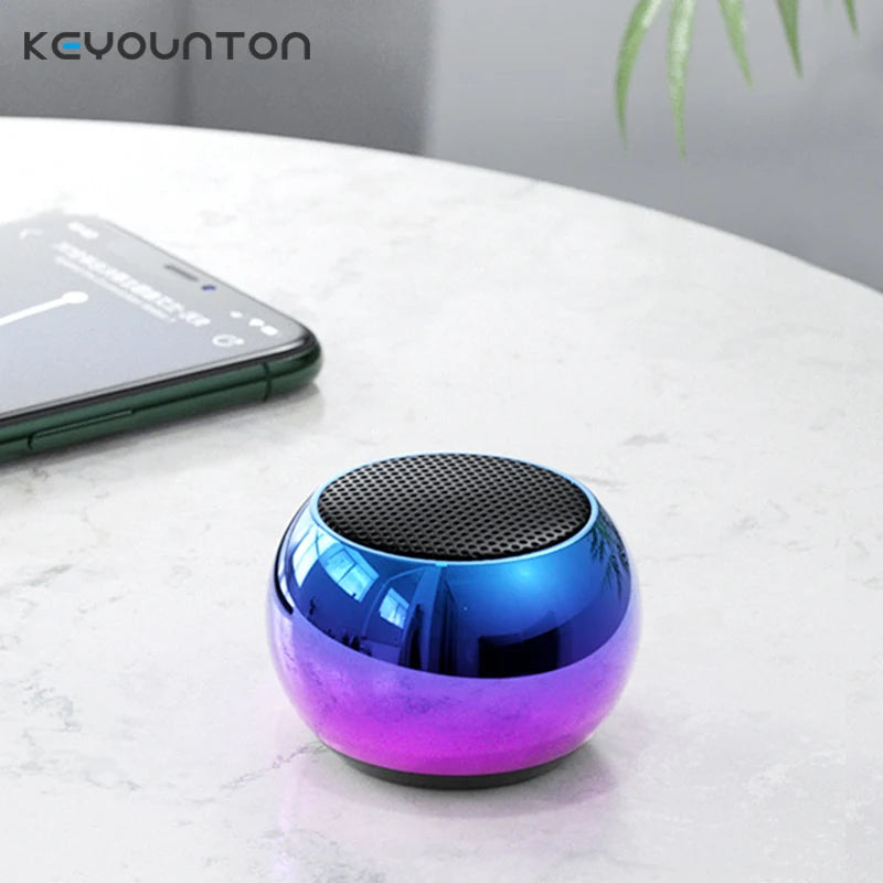 Mini Coluna KEYOUNTON Bluetooth - Hi-Fi Portátil com Subwoofer