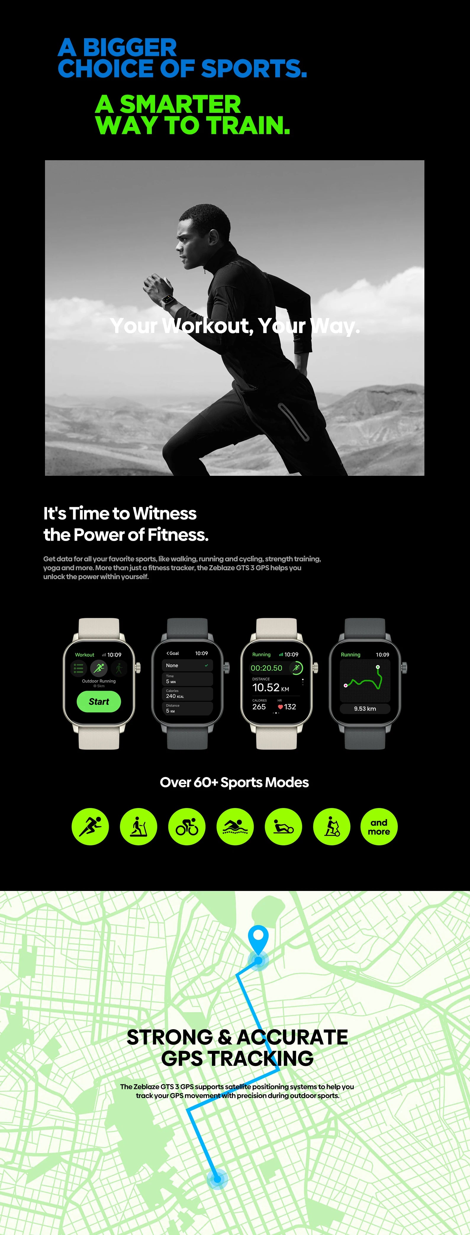 Smartwatch ZEBLAZE GTS 3 – Ecrã 2.01