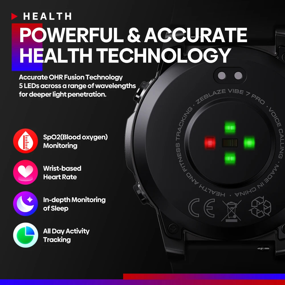 Smartwatch ZEBLAZE Vibe 7 Pro – AMOLED 1.43