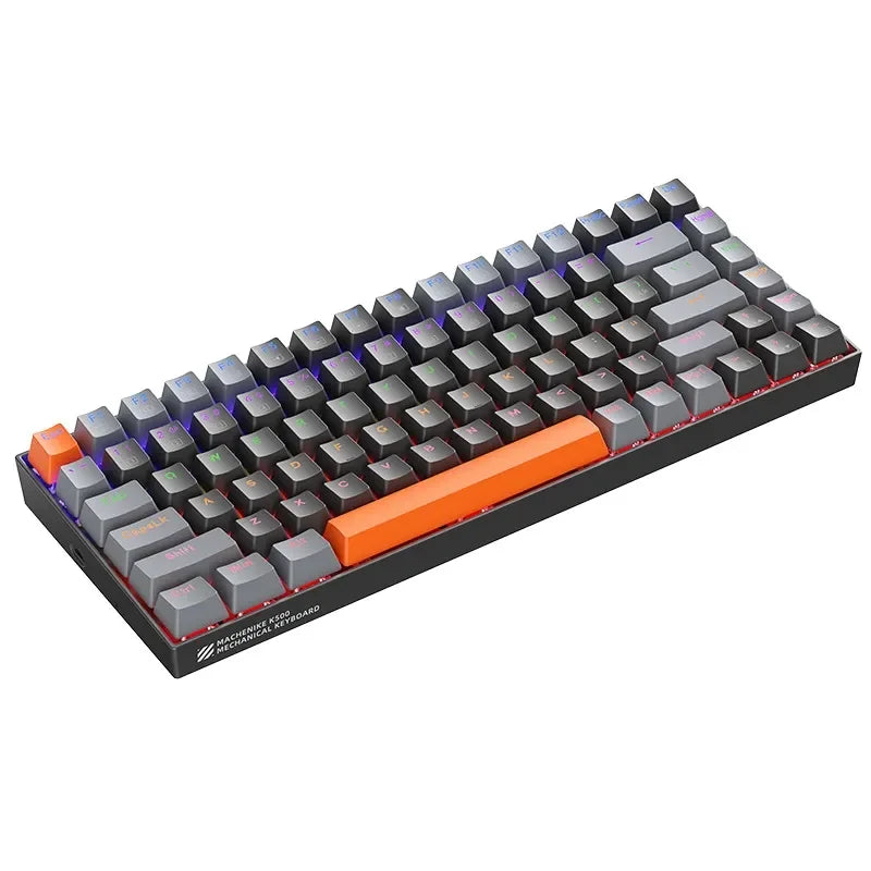 Teclado Mecânico MACHENIKE K500A-B84 – 84 Teclas, Switches Hot-Swap, Retroiluminação, USB-C